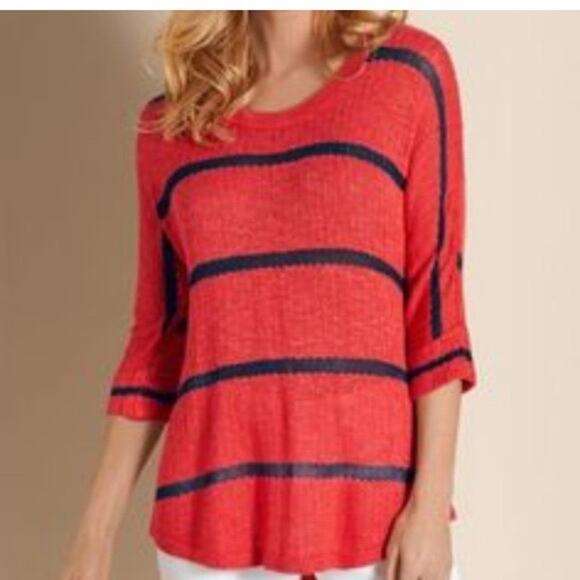 Soft Surroundings Striped Top - Picture 2 of 8